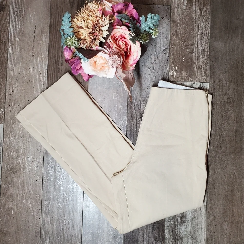 NWT a new day Kick Flare Highest Rise Chino Dress Pants Women's Size 6R Beige - Picture 9 of 16